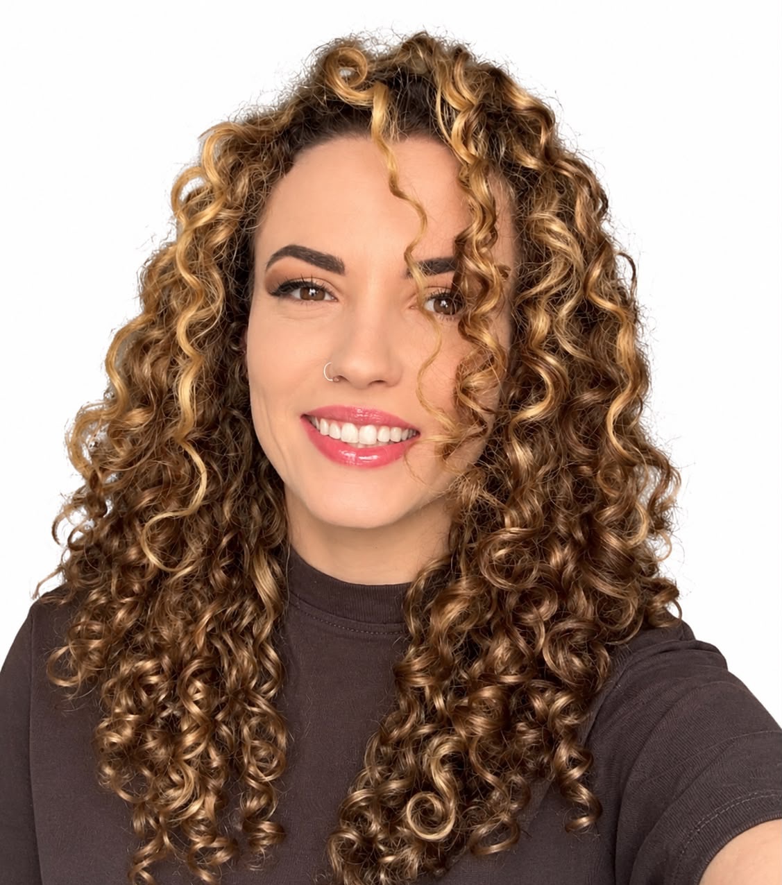 Curly hair transformation 15