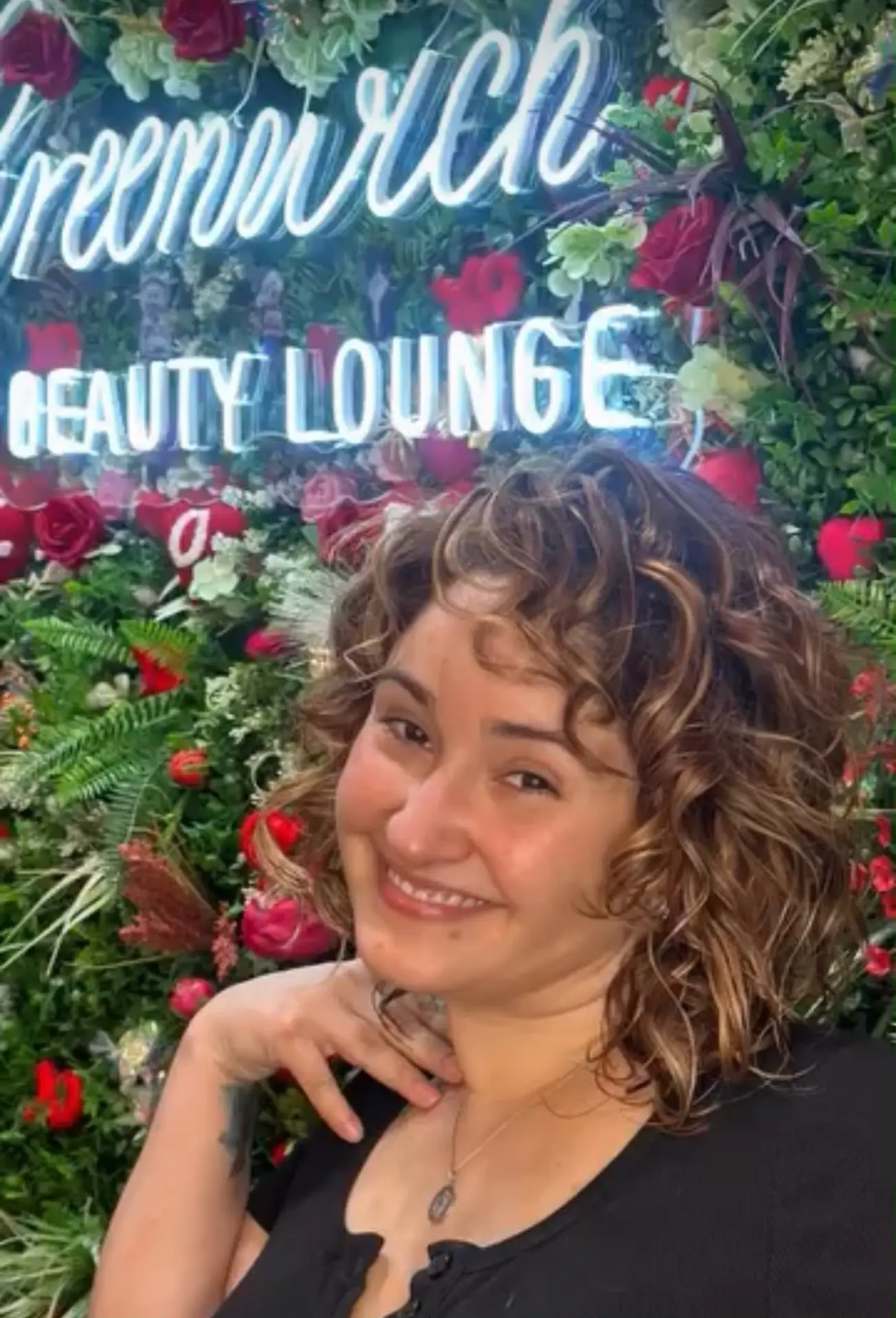 Curly hair transformation 2